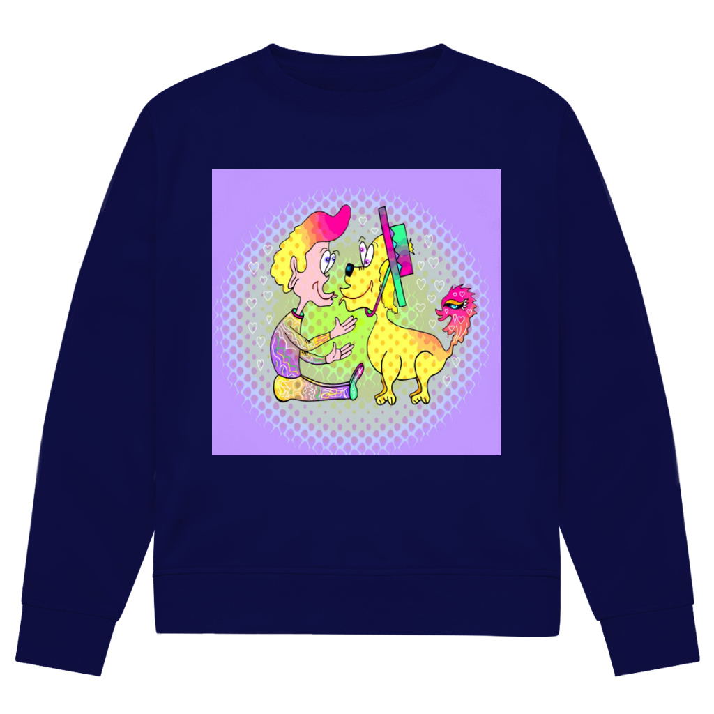 Herren Premium Bio Sweatshirt Picasso dog