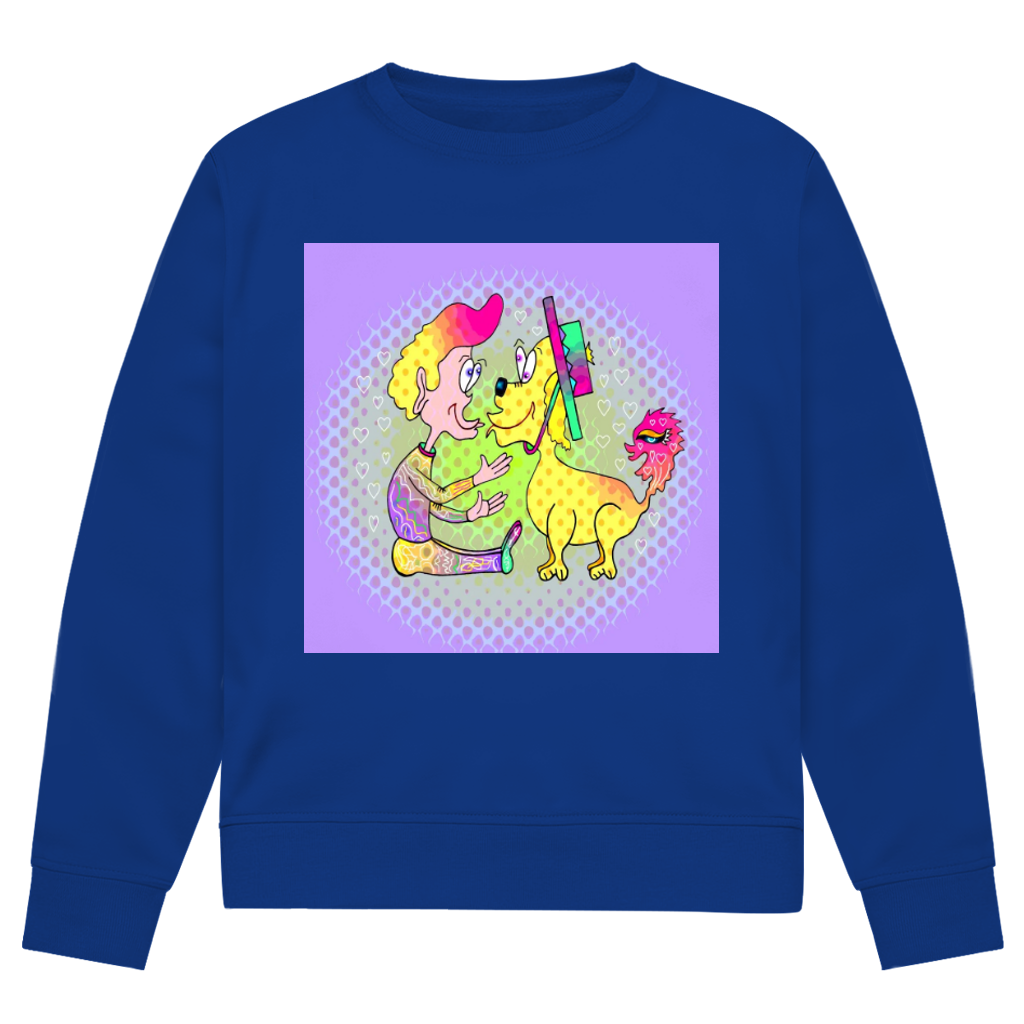 Herren Premium Bio Sweatshirt Picasso dog