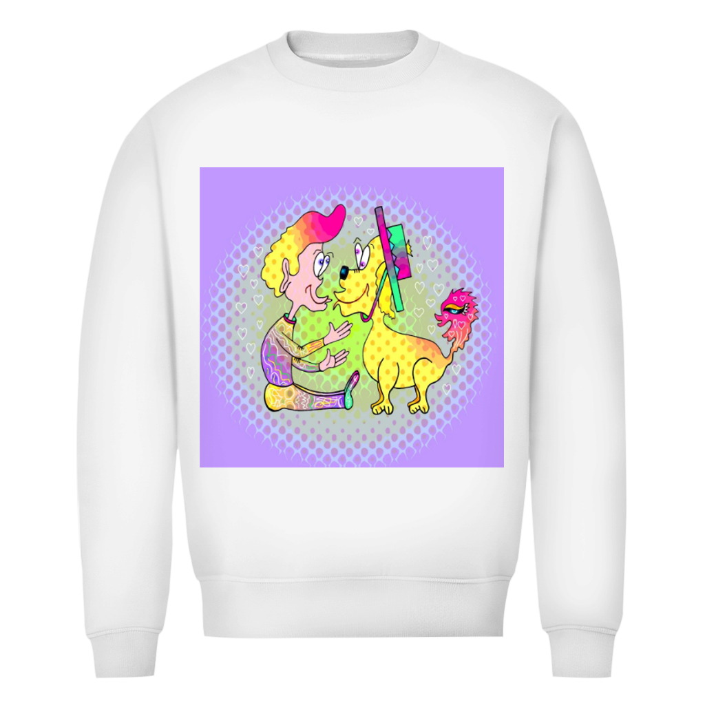 Herren Premium Bio Sweatshirt Picasso dog