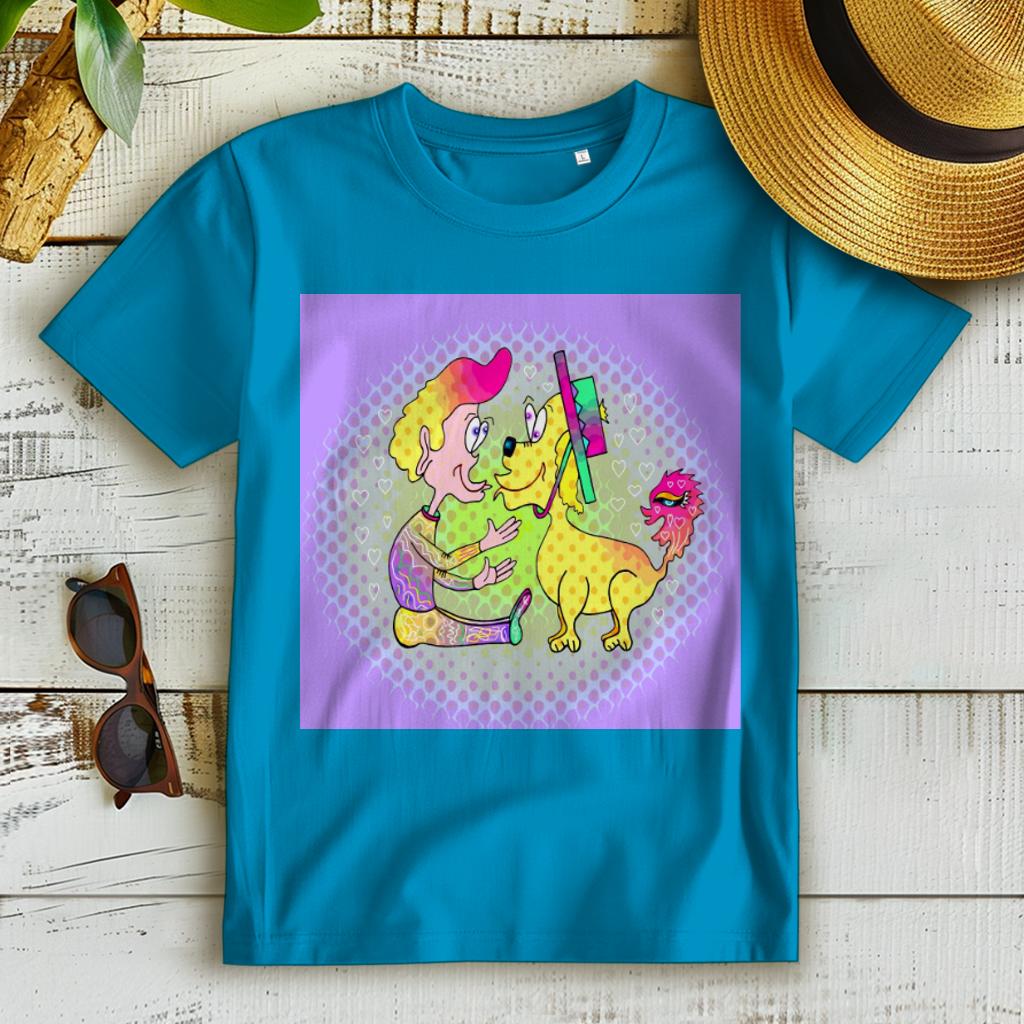 Damen Premium Bio T-Shirt Picasso dog