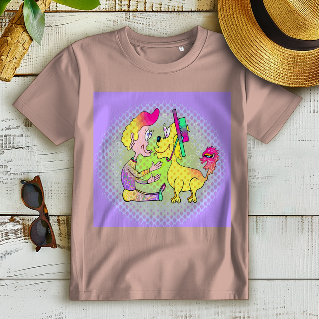 Damen Premium Bio T-Shirt Picasso dog