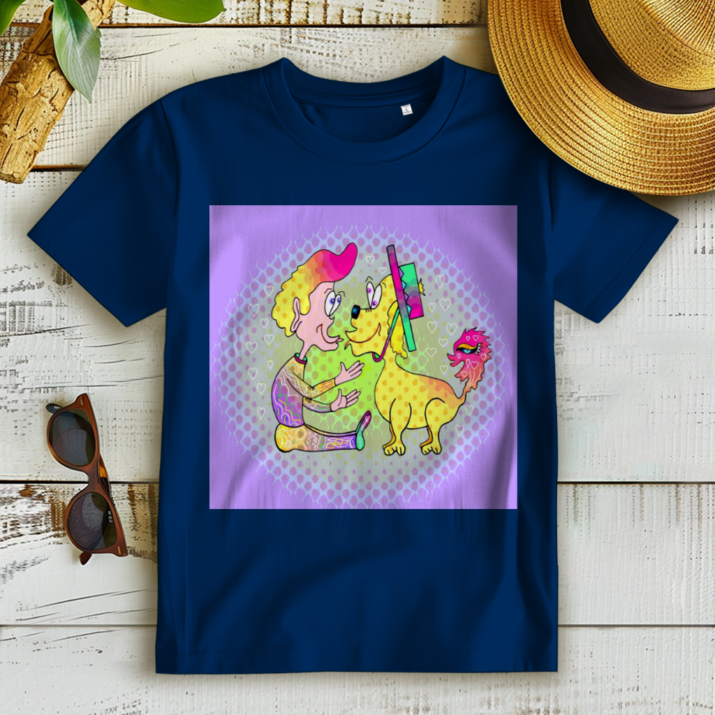 Damen Premium Bio T-Shirt Picasso dog