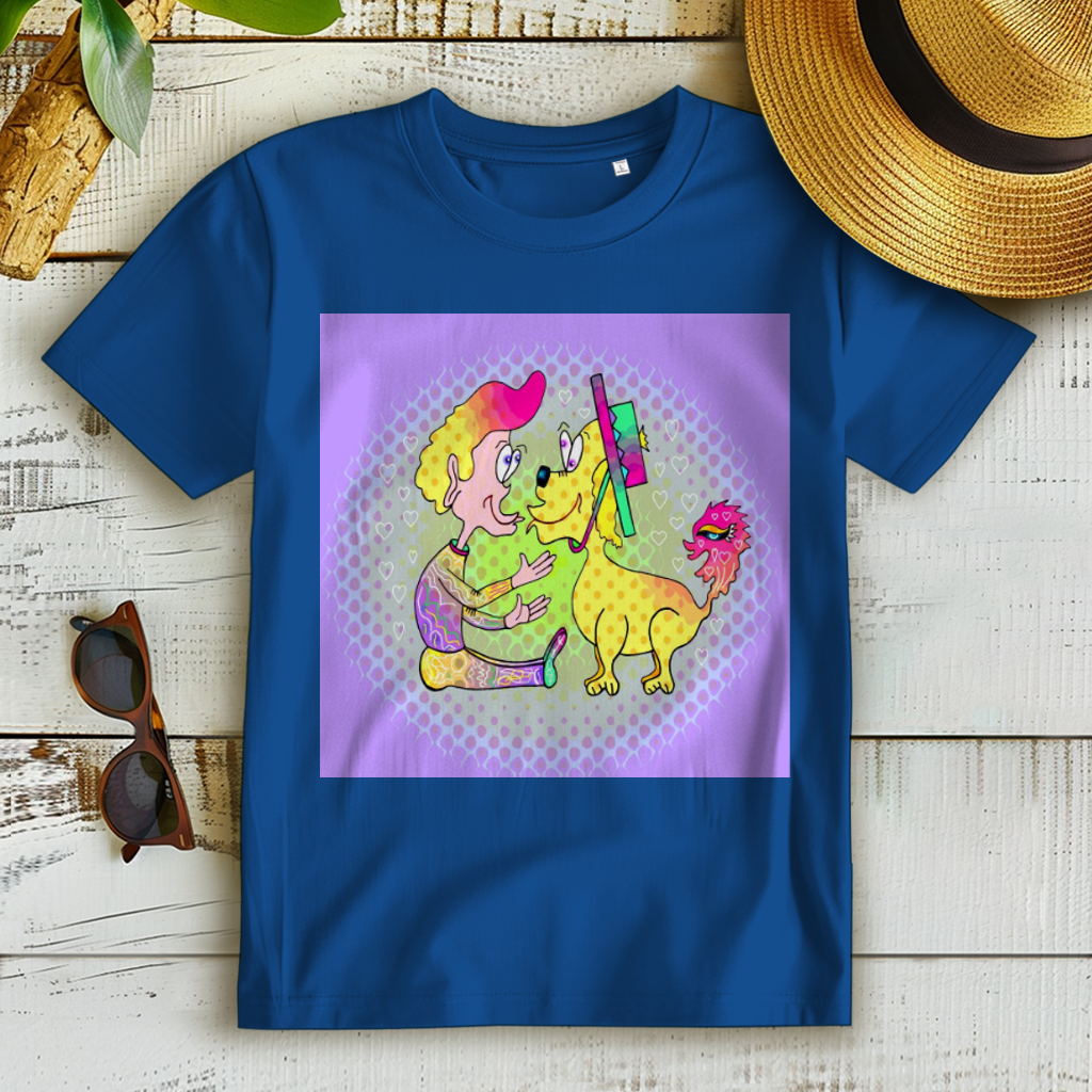 Damen Premium Bio T-Shirt Picasso dog