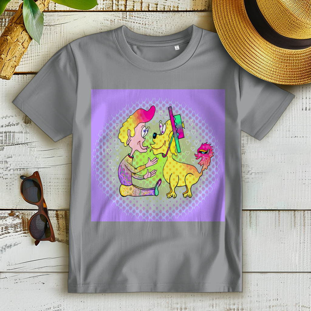 Damen Premium Bio T-Shirt Picasso dog