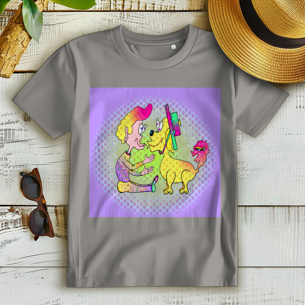 Damen Premium Bio T-Shirt Picasso dog