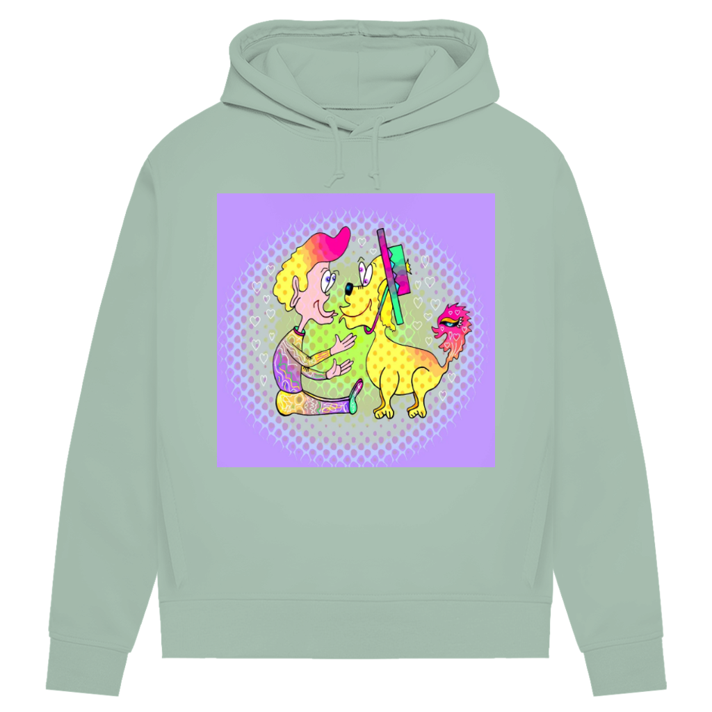 Damen Premium Bio Hoodie Picasso dog