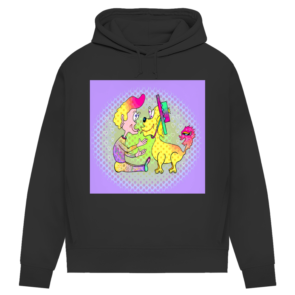 Damen Premium Bio Hoodie Picasso dog