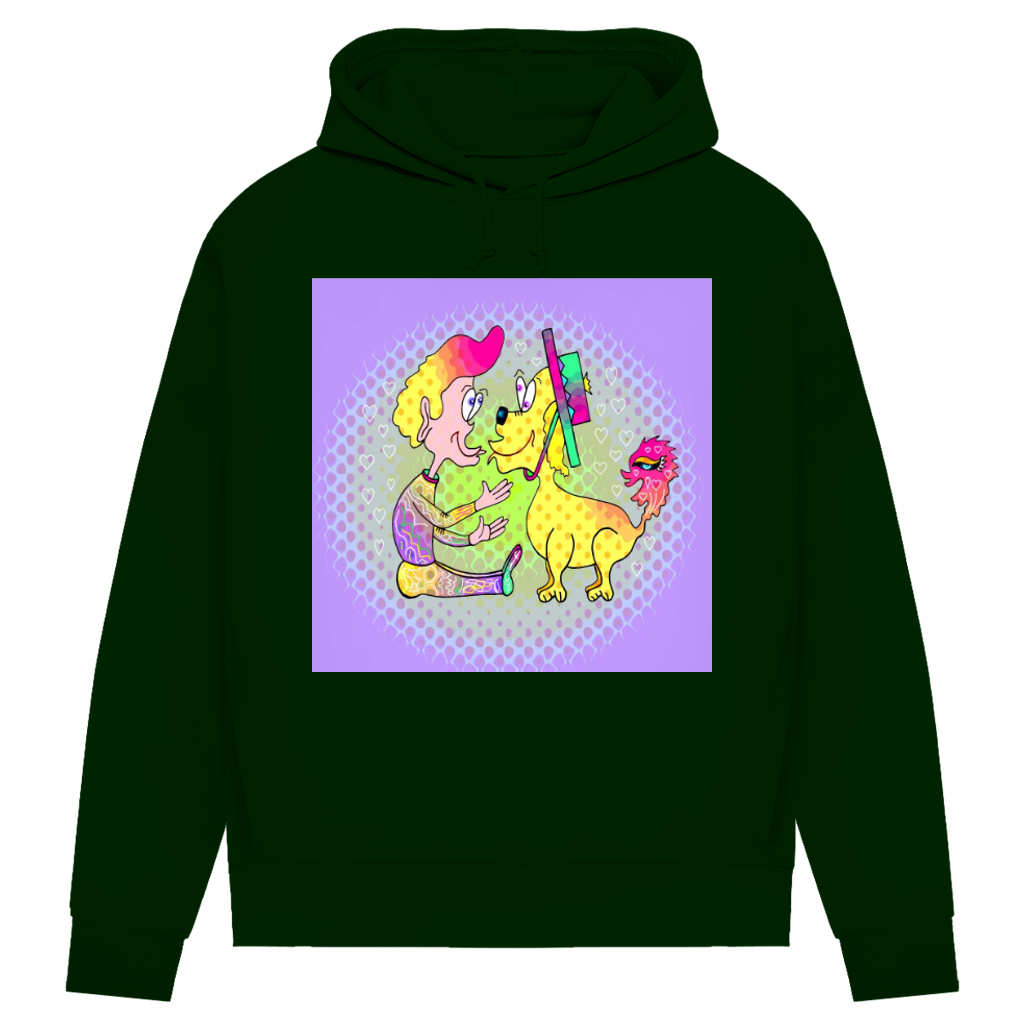 Damen Premium Bio Hoodie Picasso dog