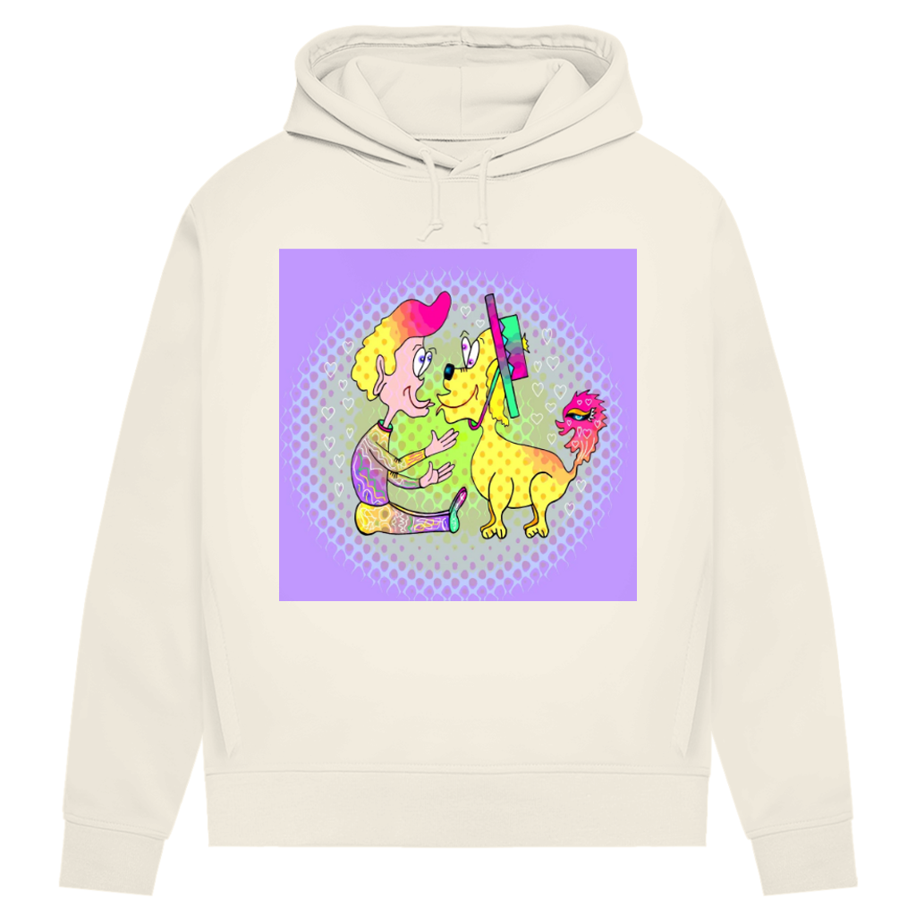 Damen Premium Bio Hoodie Picasso dog