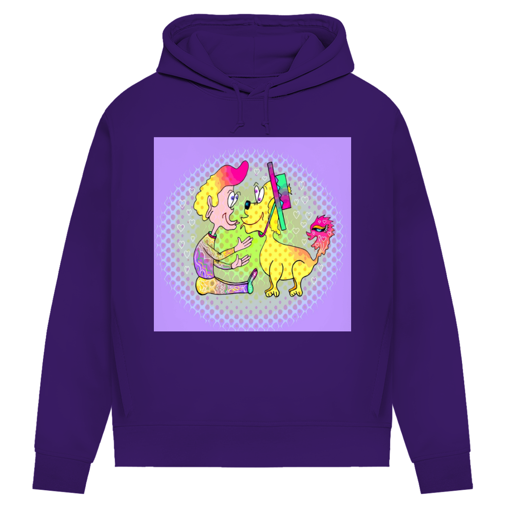 Damen Premium Bio Hoodie Picasso dog