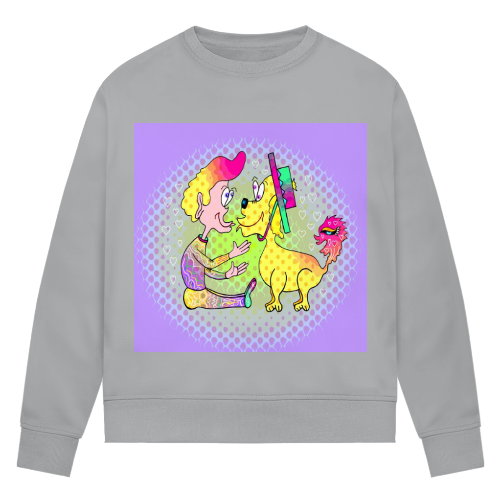 Damen Premium Bio Sweatshirt Picasso dog