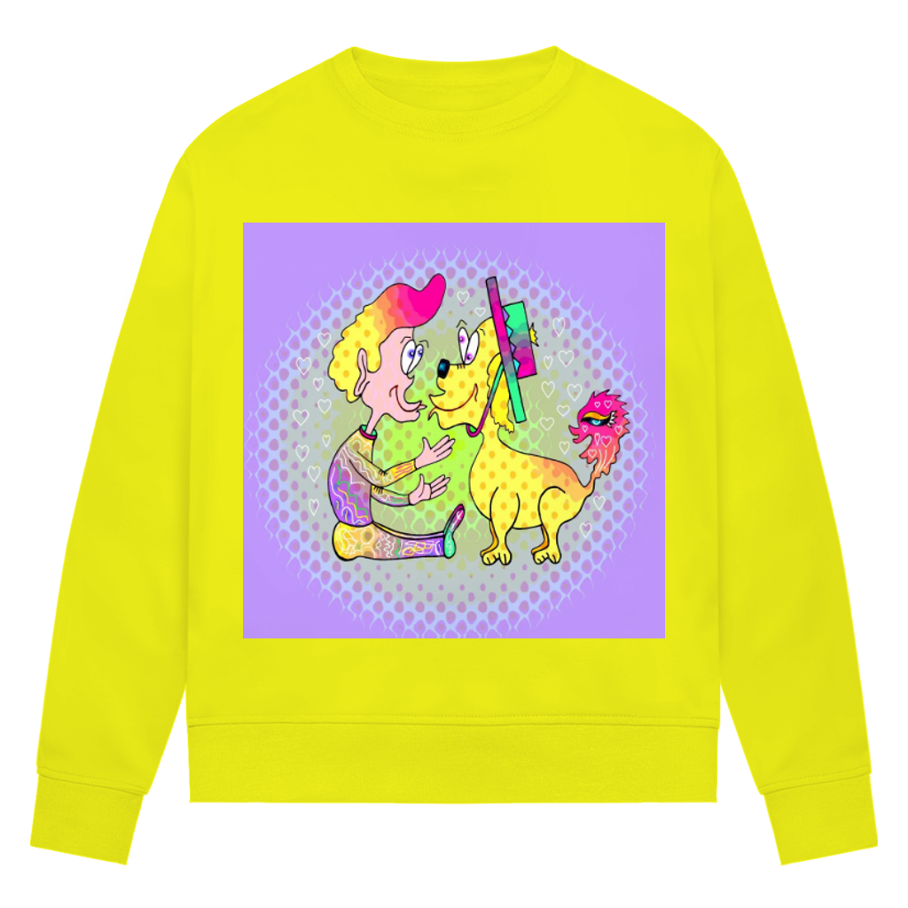 Damen Premium Bio Sweatshirt Picasso dog