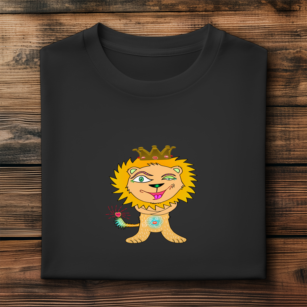 Herren Premium Bio T-Shirt Löwen König