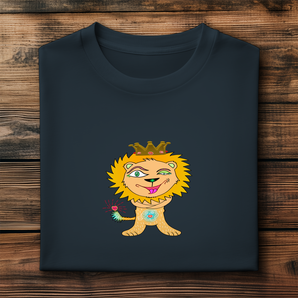 Herren Premium Bio T-Shirt Löwen König