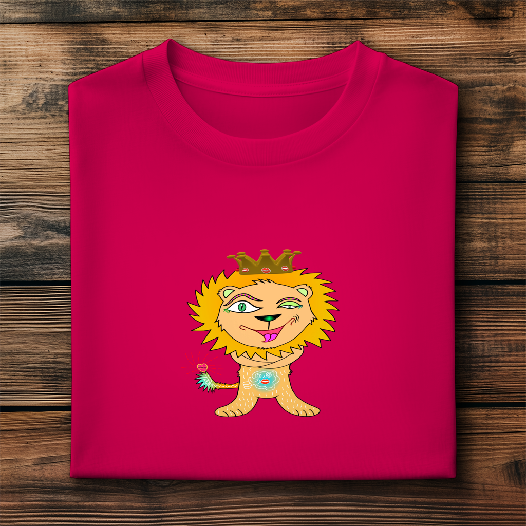 Herren Premium Bio T-Shirt Löwen König