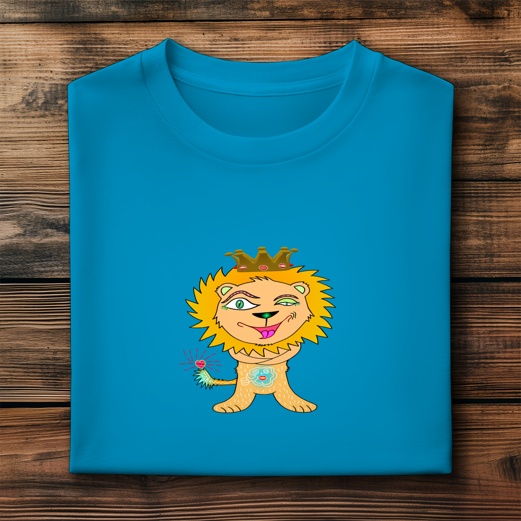 Herren Premium Bio T-Shirt Löwen König