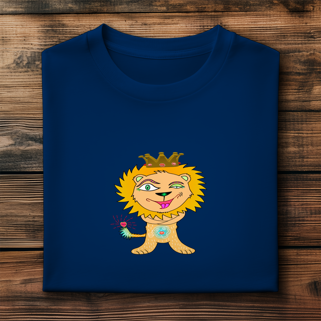 Herren Premium Bio T-Shirt Löwen König