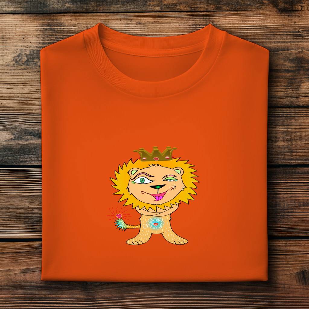 Herren Premium Bio T-Shirt Löwen König