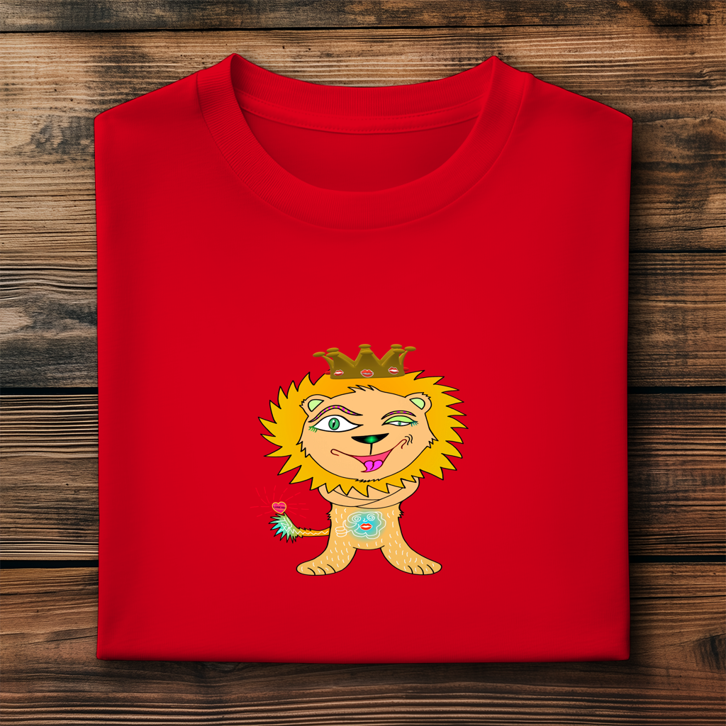 Herren Premium Bio T-Shirt Löwen König
