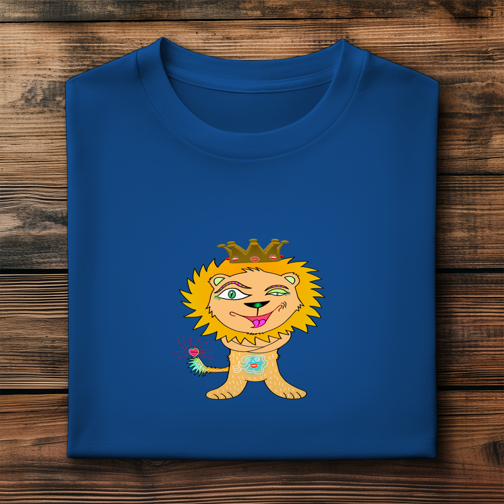 Herren Premium Bio T-Shirt Löwen König