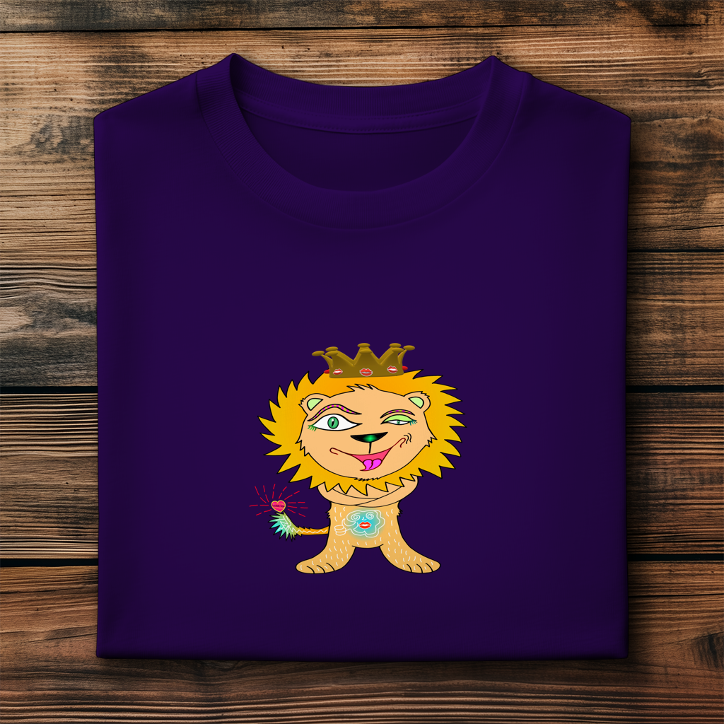 Herren Premium Bio T-Shirt Löwen König