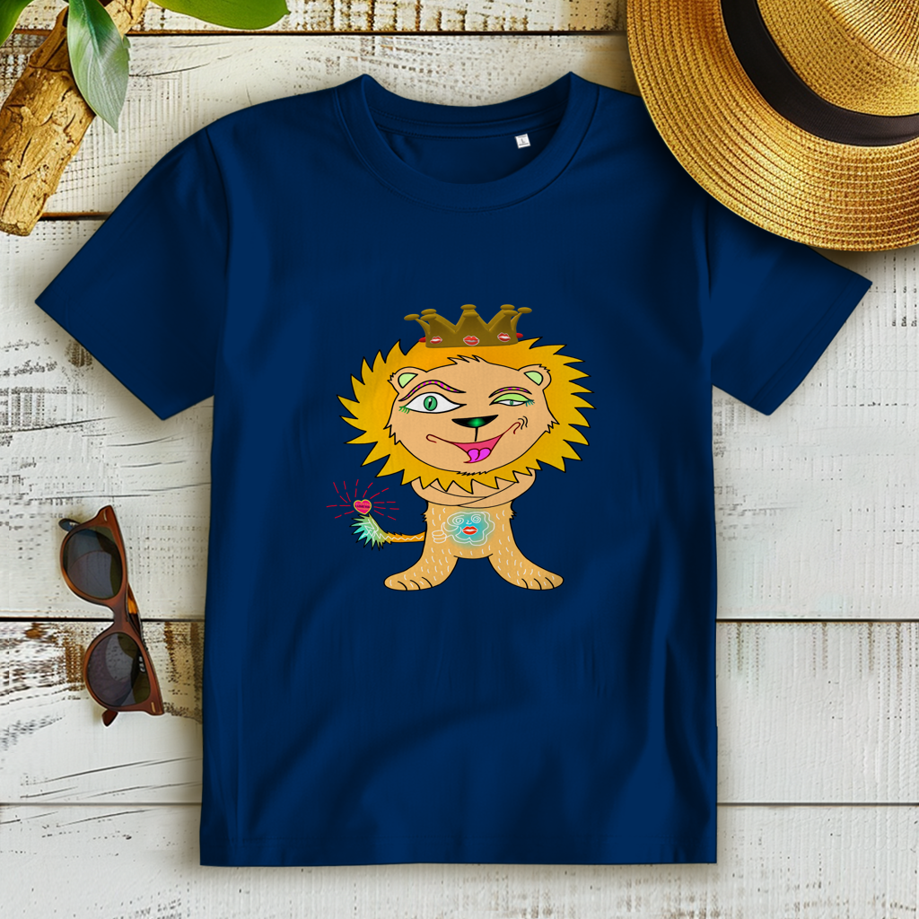 Damen Premium Bio T-Shirt Löwen König