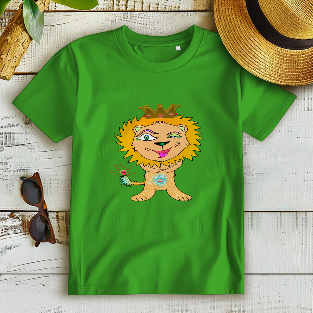 Damen Premium Bio T-Shirt Löwen König