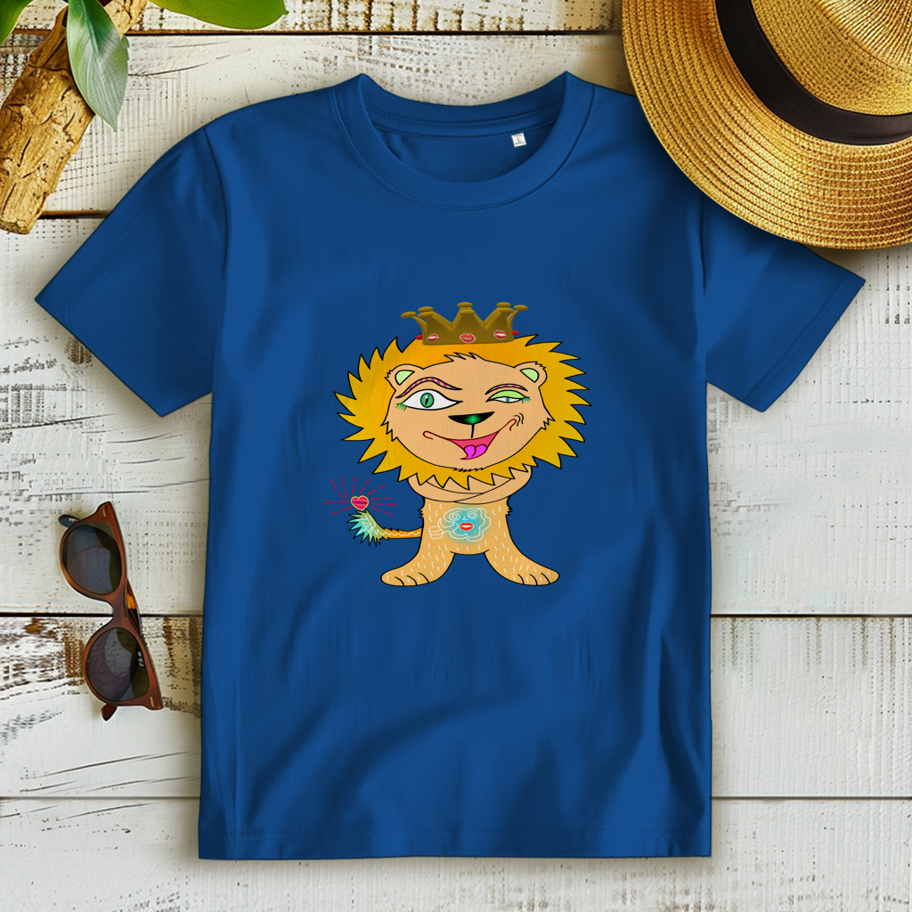 Damen Premium Bio T-Shirt Löwen König