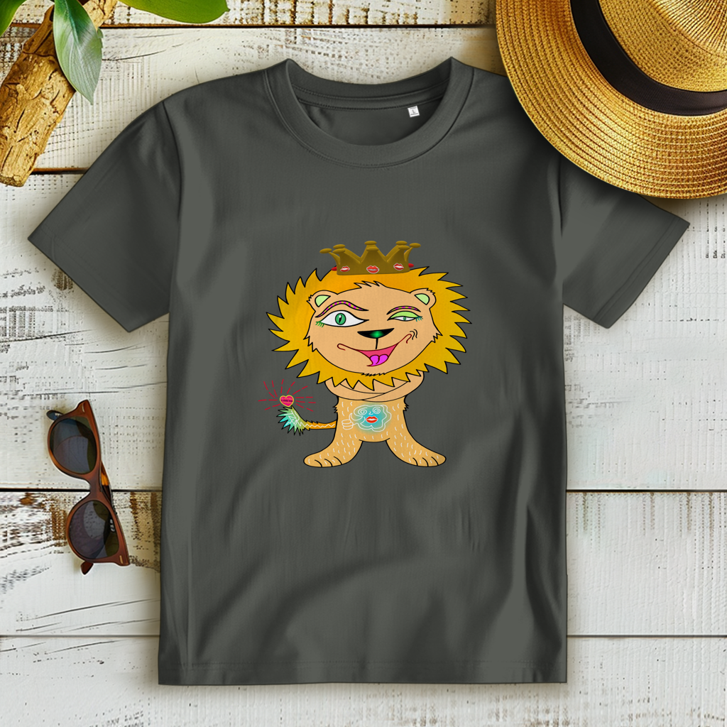 Damen Premium Bio T-Shirt Löwen König