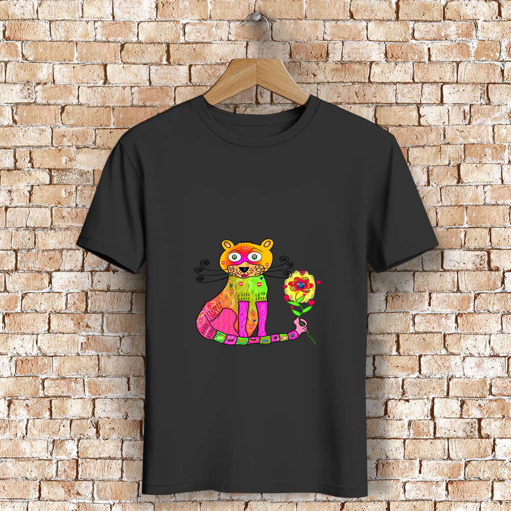 Herren Premium Bio T-Shirt Cats best friend