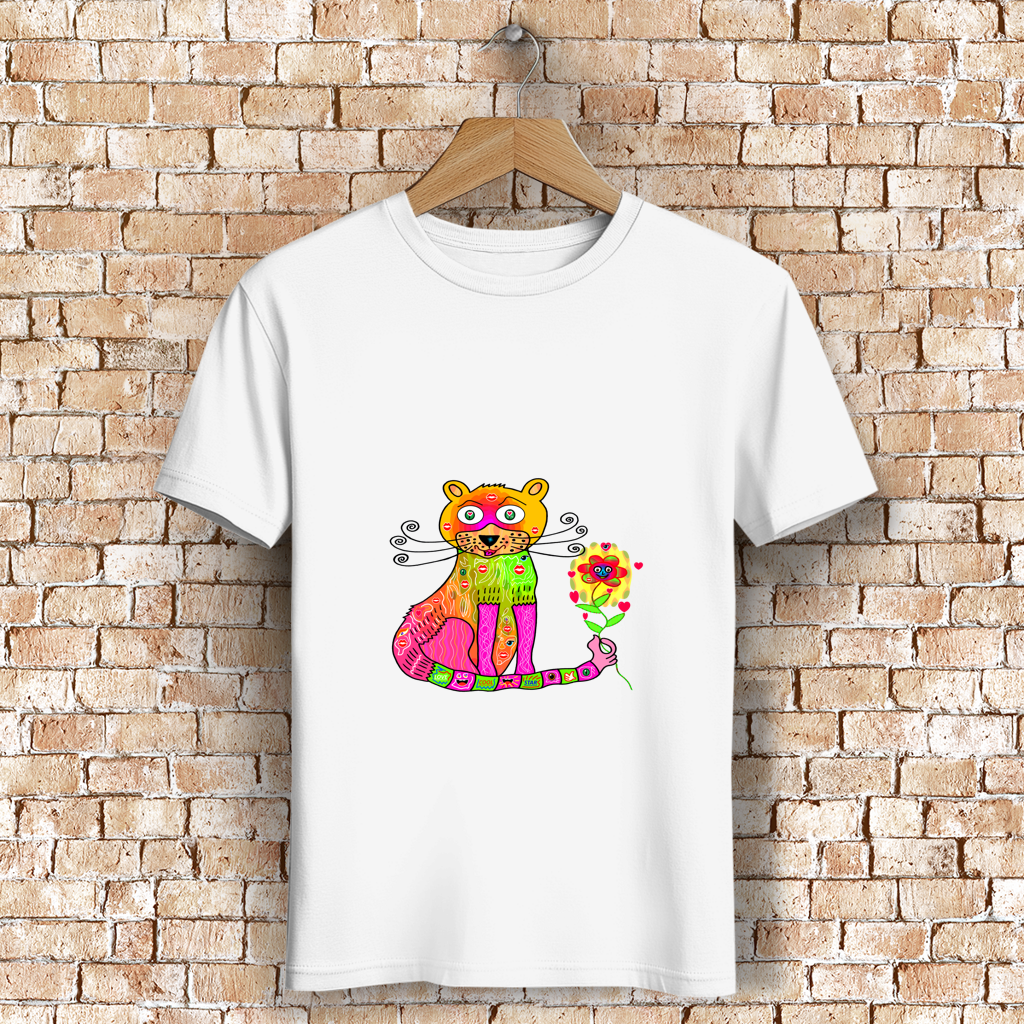 Herren Premium Bio T-Shirt Cats best friend