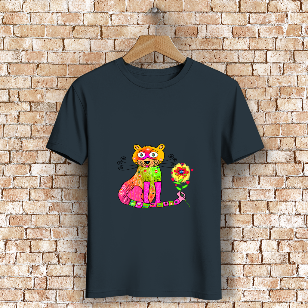 Herren Premium Bio T-Shirt Cats best friend