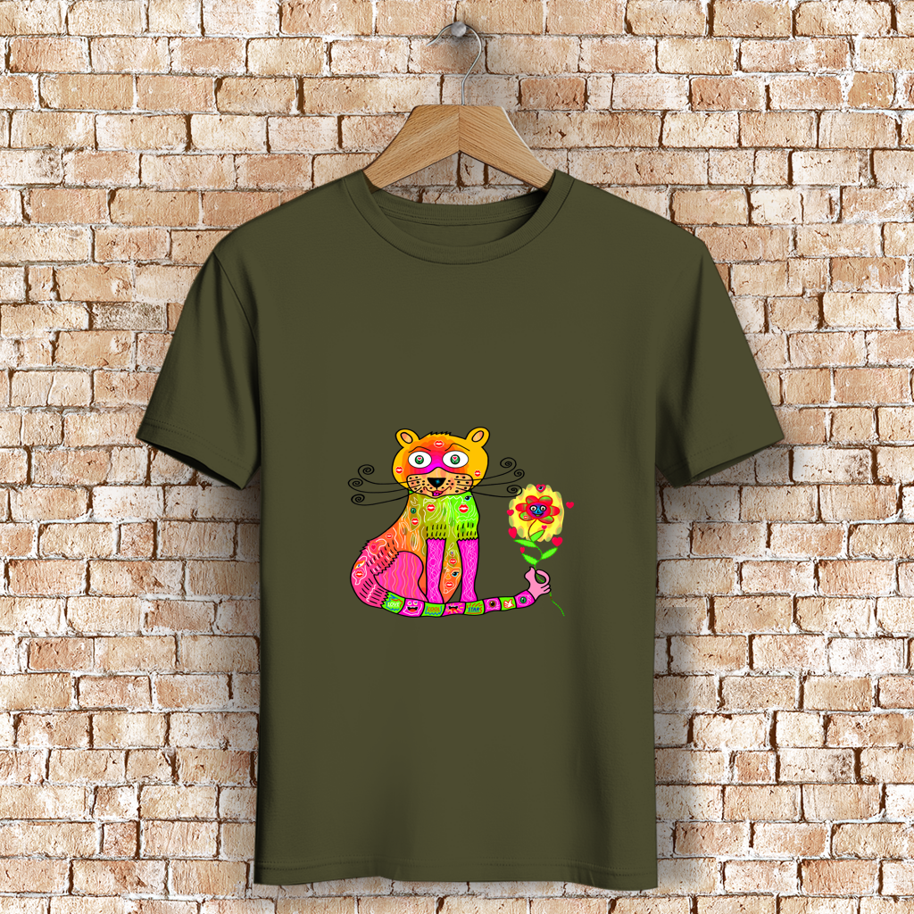Herren Premium Bio T-Shirt Cats best friend