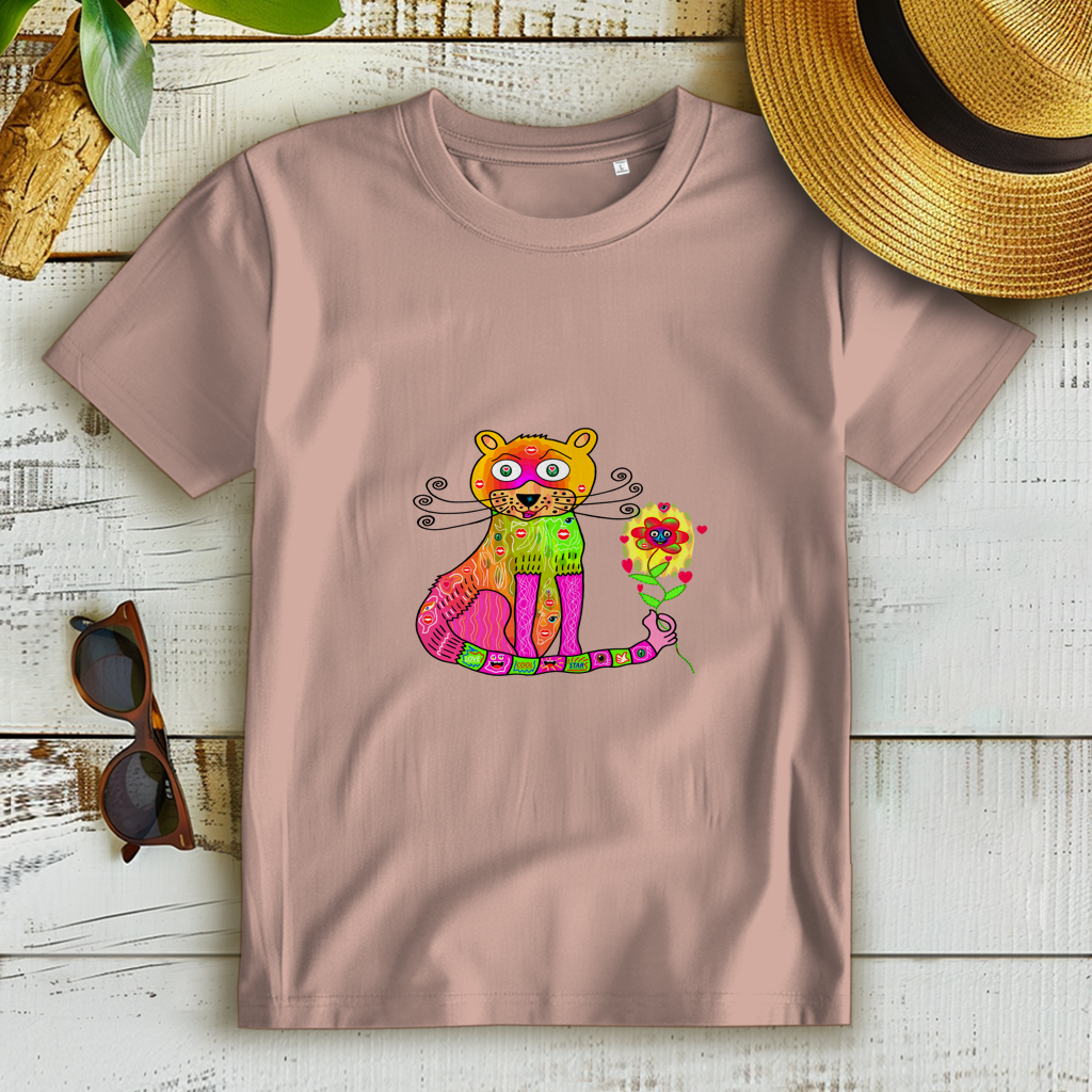 Damen Premium Bio T-Shirt Cats best friend