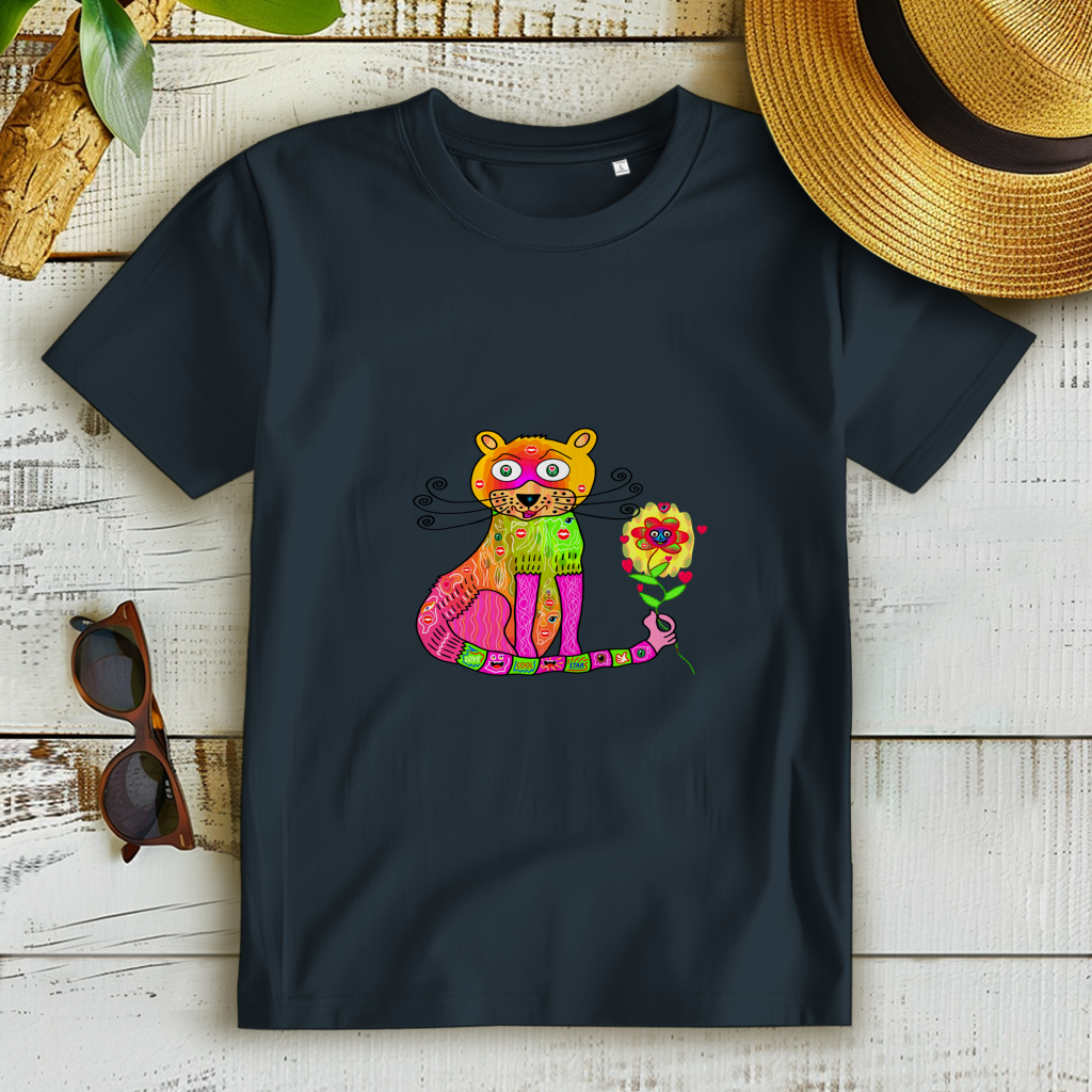 Damen Premium Bio T-Shirt Cats best friend