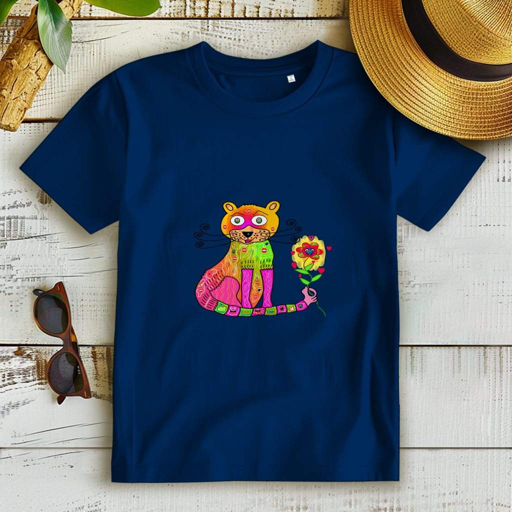 Damen Premium Bio T-Shirt Cats best friend