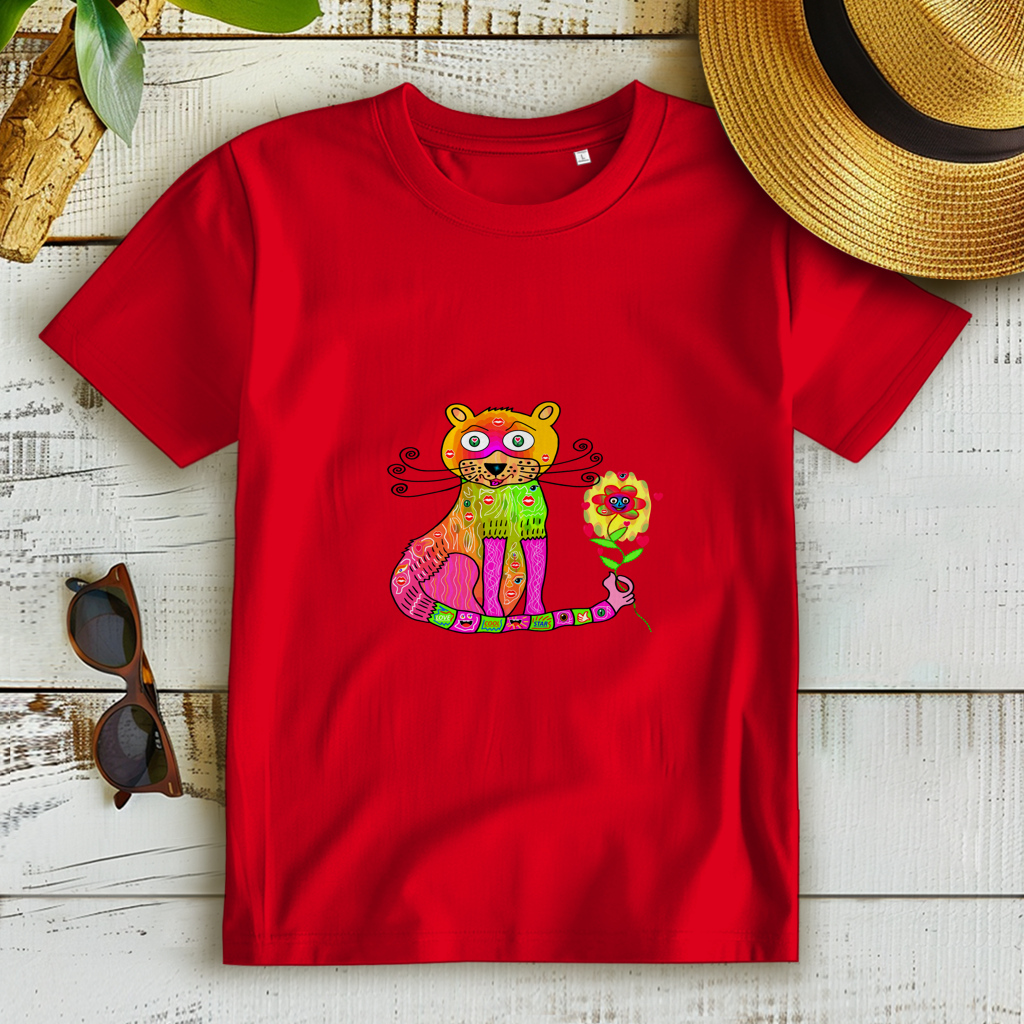 Damen Premium Bio T-Shirt Cats best friend