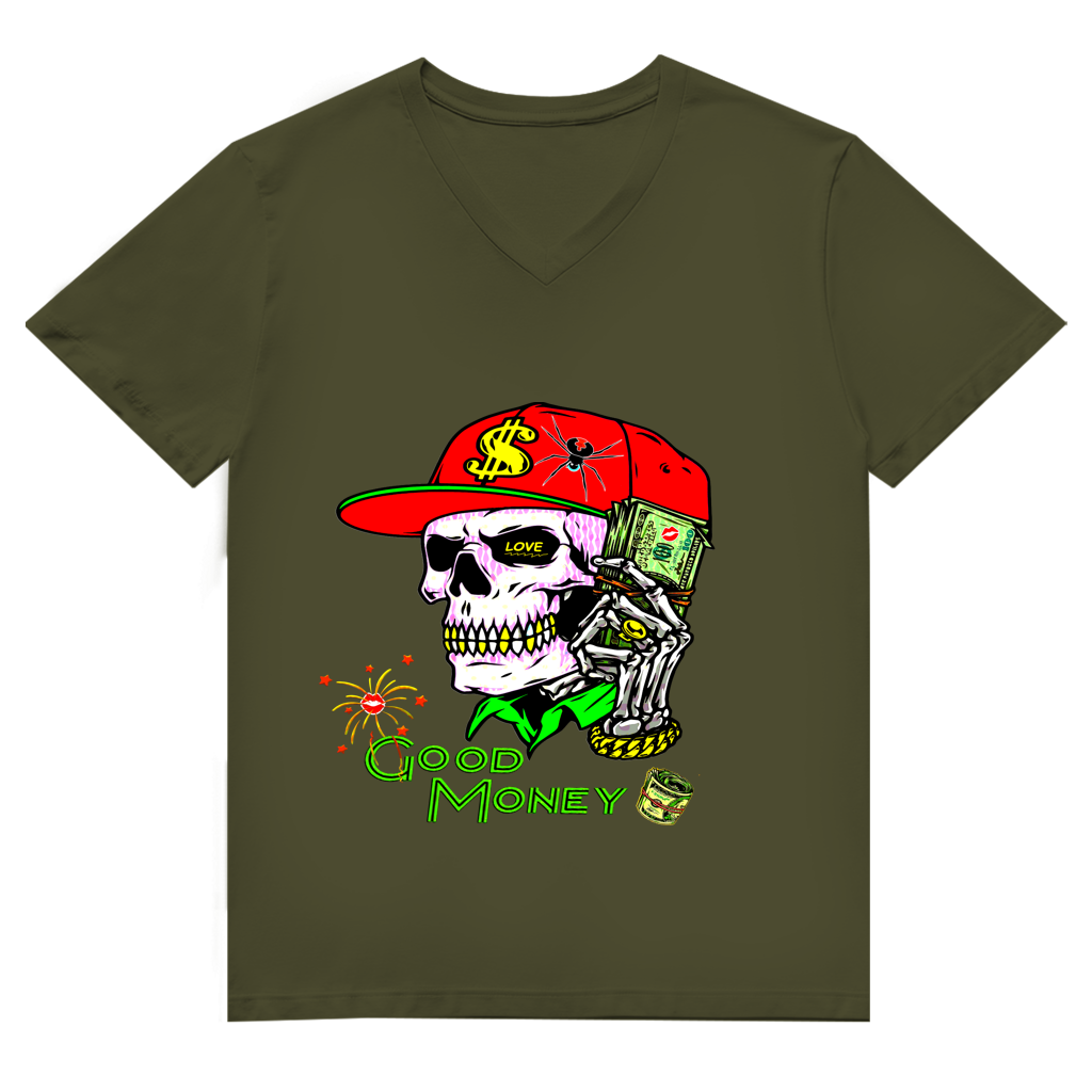 Herren Premium Bio V-Neck T-Shirt Good Money