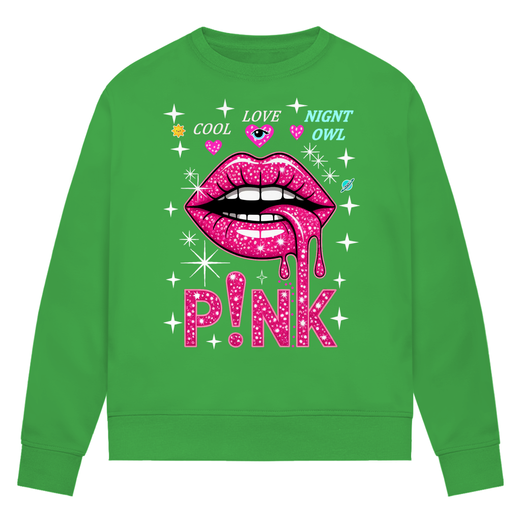 Damen Premium Bio Sweatshirt Pink