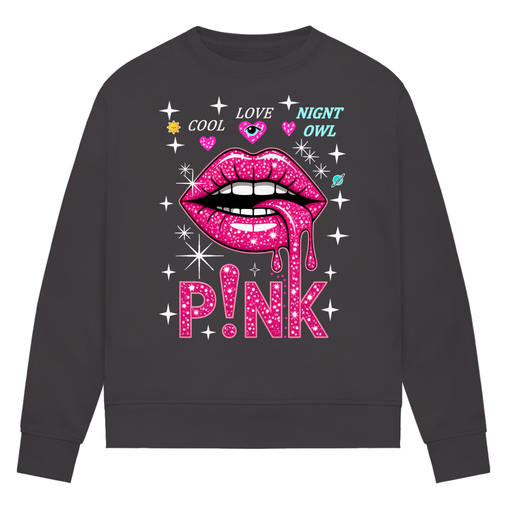 Damen Premium Bio Sweatshirt Pink