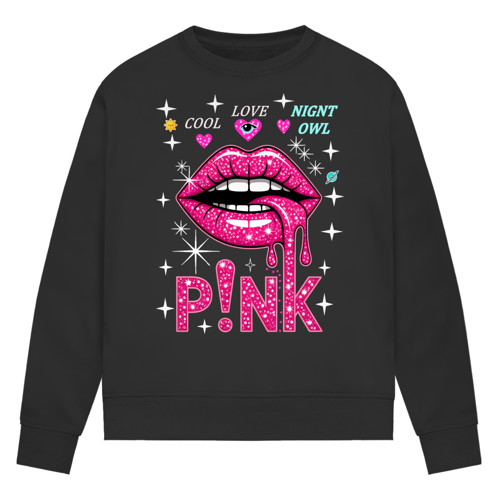 Damen Premium Bio Sweatshirt Pink