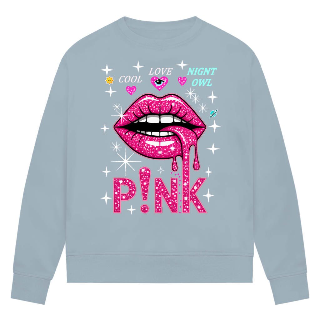 Damen Premium Bio Sweatshirt Pink