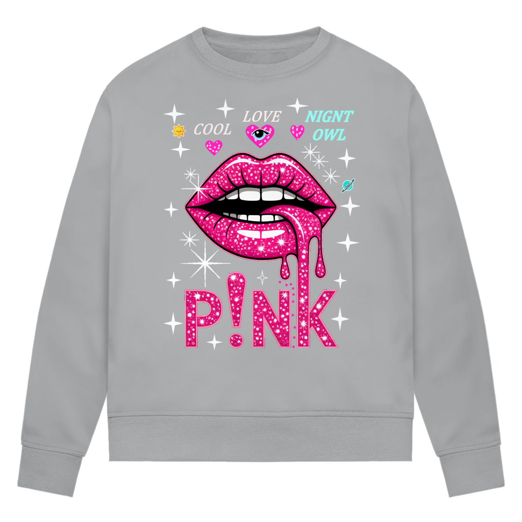 Damen Premium Bio Sweatshirt Pink