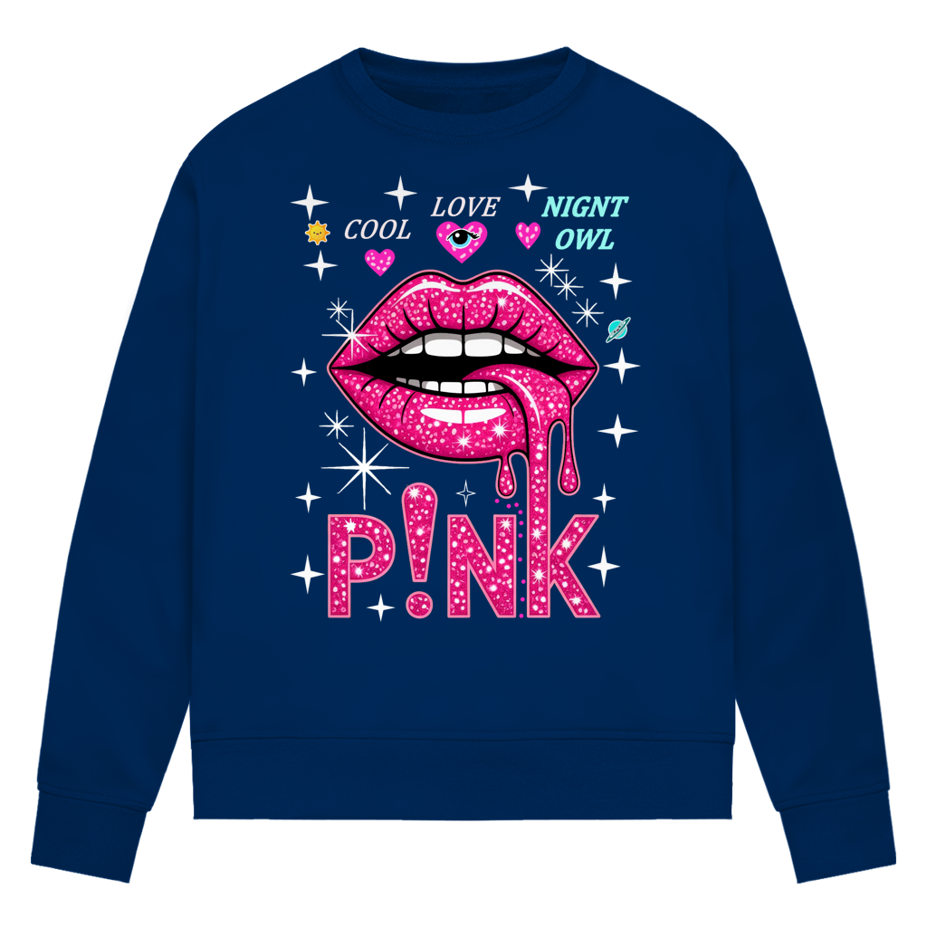 Damen Premium Bio Sweatshirt Pink