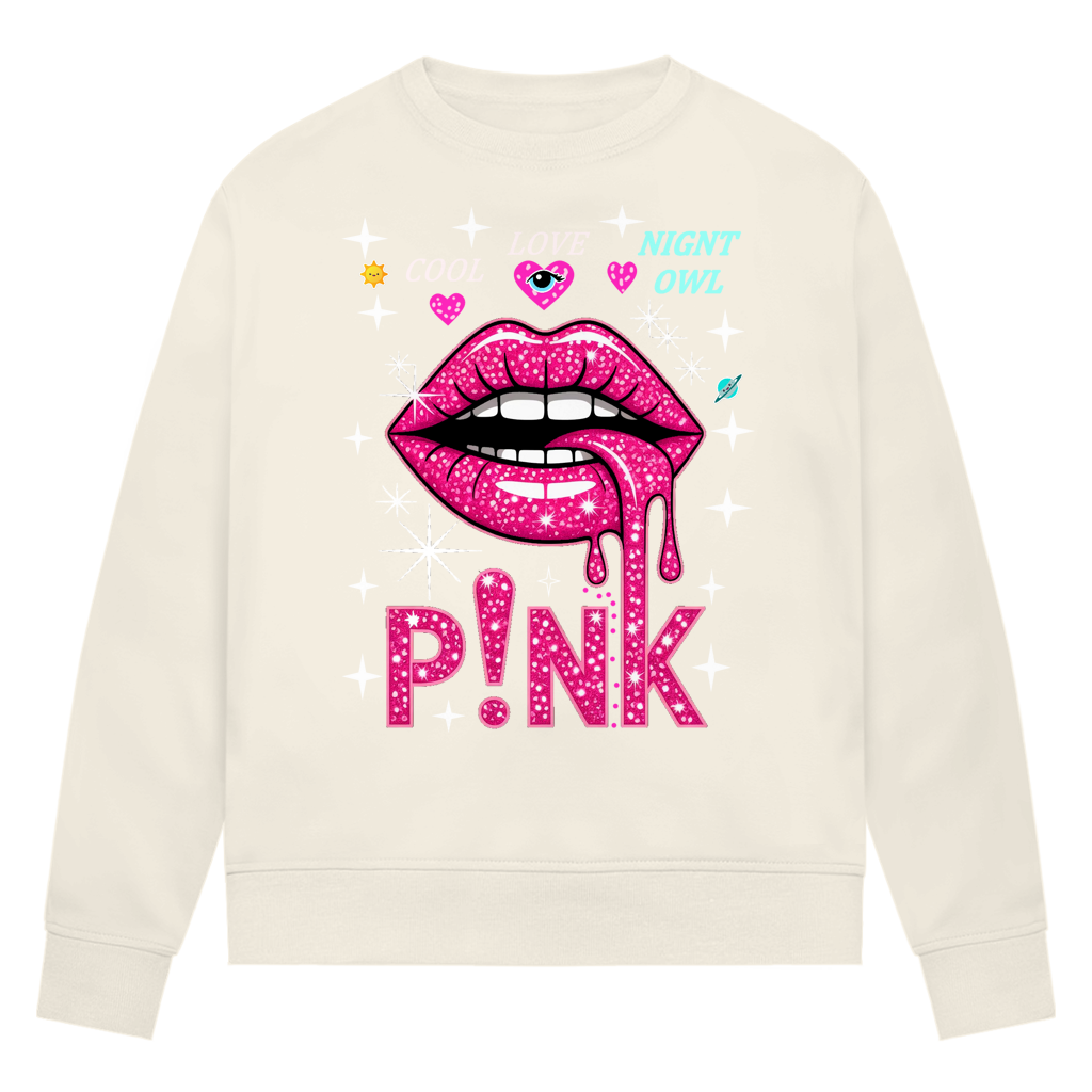 Damen Premium Bio Sweatshirt Pink