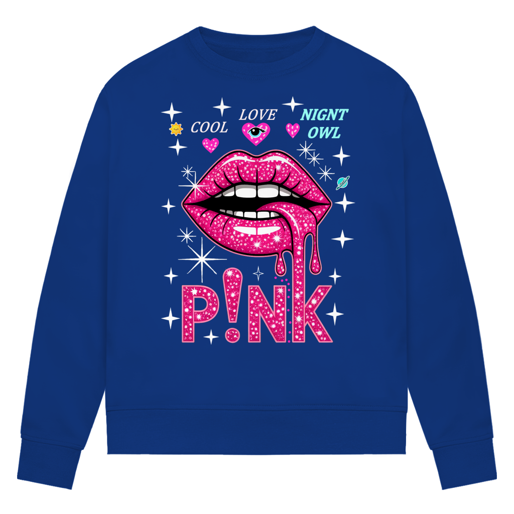 Damen Premium Bio Sweatshirt Pink