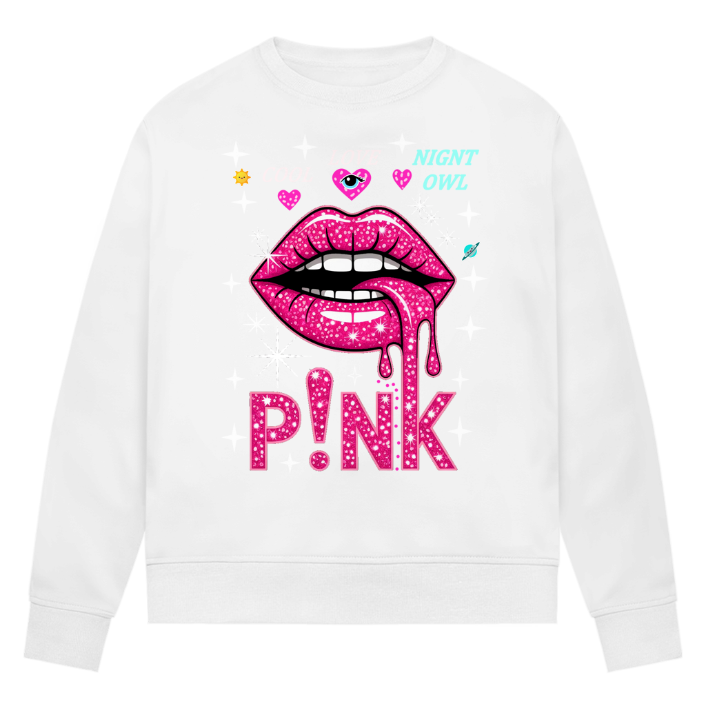 Damen Premium Bio Sweatshirt Pink