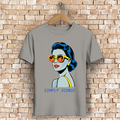 Herren Premium Bio T-Shirt Frau mit Sonnenbrille