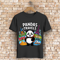 Herren Premium Bio T-Shirt Panda Travels