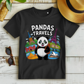 Damen Premium Bio T-Shirt Panda Travels